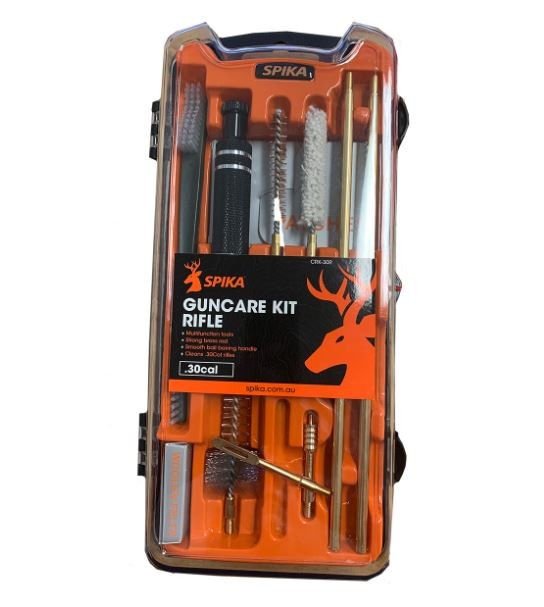 SPIKA CLEANING KIT RIFLE 22CAL WITH ROD BRUSHES JAGS