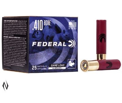 AMMO FED 410 GAME SHOK VELOCITY 1200 SHOT 6 2.5 INCH SHELL ( PK 25 ) -  Bankstown Gun Shop