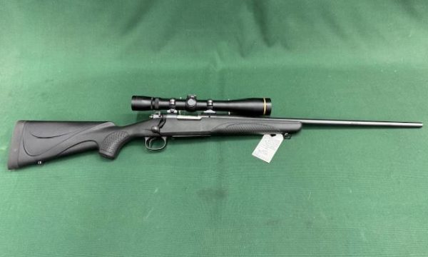 .223WSSM WINCHESTER MODEL ''70'' BLUED SYNTHETIC WITH 6.5-20X40 LONG RANGE LEUPOLD SCOPE - AS NEW !!!