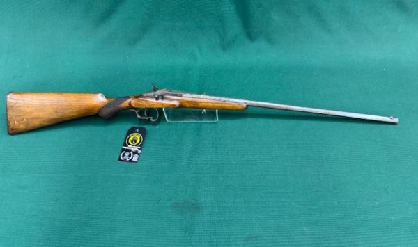 .22 UNKNOWN MODEL ''UNKOWN'' 23'' HEXAGONAL BARREL LOADING GATE SINGLE SHOT