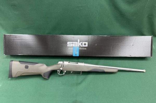 .308 SAKO 90 FINNLIGHT STAINLESS FLUTED 20'' THREADED BARREL SYNTHETIC STOCK INTGRATED WEAVER BASES
