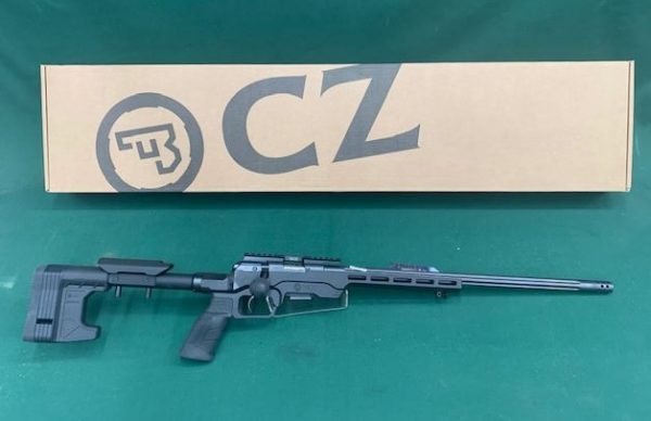 .22 CZ 457 MDT CHASSIS VARMINT BLUED FLUTED 20'' THREADED BARREL WITH MUZZLE BREAK 5RD