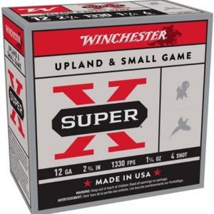 AMMO WIN 12G SUPER X VELOCITY 1330 ( NO 4 ) 36G HIGH BRASS ( PK25 ) ( X124 )