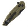 KNIFE BEAR OPS RANCOR 4 3/8 OD GREEN ZYTEL HADDLE SLIDE LOCK D2 SERRATED