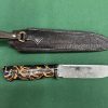 AUSTRALIAN CUSTOM MADE KNIFE WITH LEATHER CUSTOM SHEATH