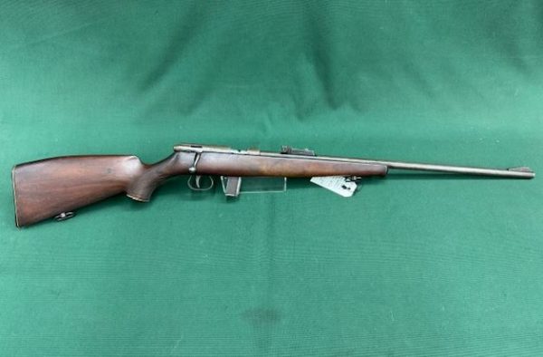 .22 KRICO MODEL ''UNKNOWN'' BOLT ACTION BLUED WOOD WITH OPEN SIGHTS 10RD MAG