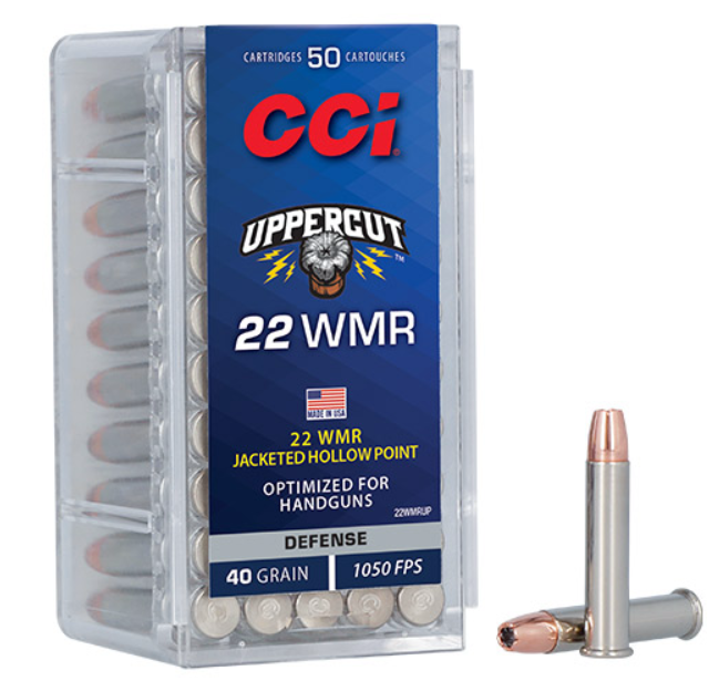 AMMO CCI 22MAG/40G UPPERCUT JACKETED HOLLOW POINT 1050FPS ( 50PK )