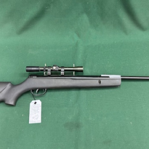 .177 A/RIFLE GAMO MODEL SHADOW 1000 BLUED SYNTHETIC WITH SCOPE