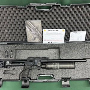 .25 A/RIFLE FX MODEL 'IMPACT MK4' SNIPER BLACK WITH POWER PLENUM720 700MM BARREL CASED