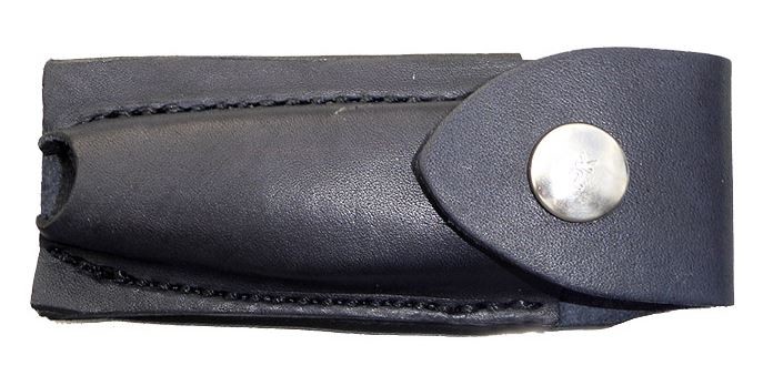 KNIFE POUCH LEATHERMAN BLACK LEATHER HORIZONTAL MEDIUM MADE IN TASMANIA